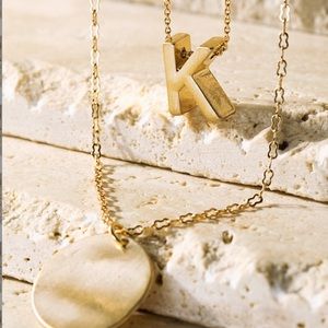 K - Initial Multi Layer Necklace